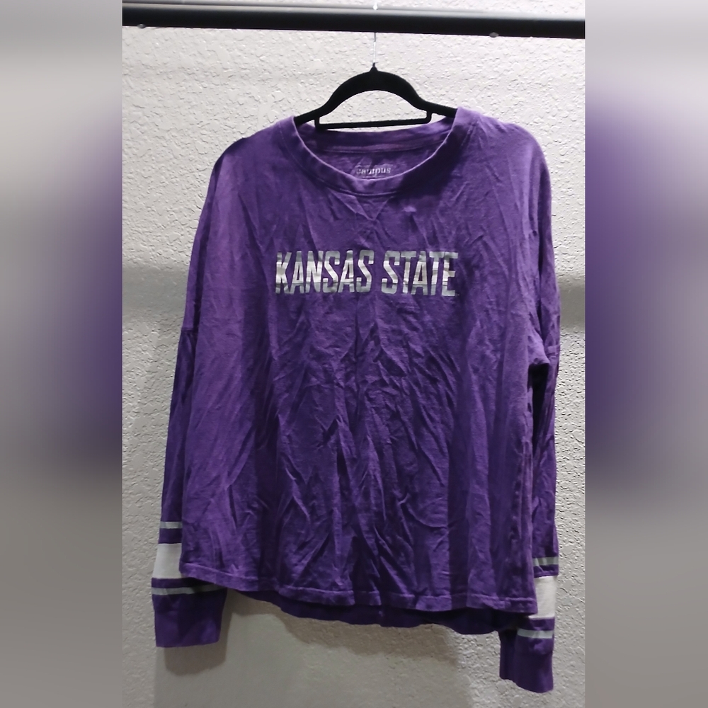 Purple Kansas State Long Sleeve Shirt